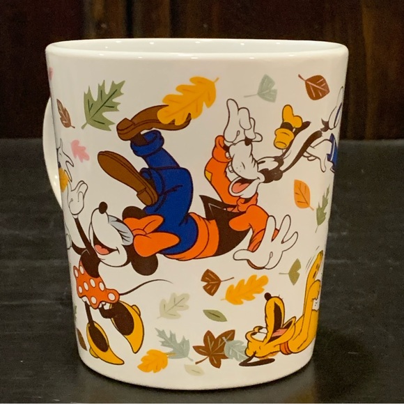 Mickey and Friends Harvest Hoopla Mug - Autumn Leaves Minnie Donald Goofy Pluto - Picture 5 of 12